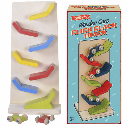 Retro wooden cars click clack - cars,